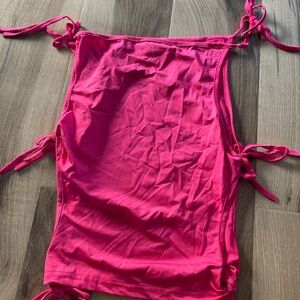 Pink Ruched Mini Top